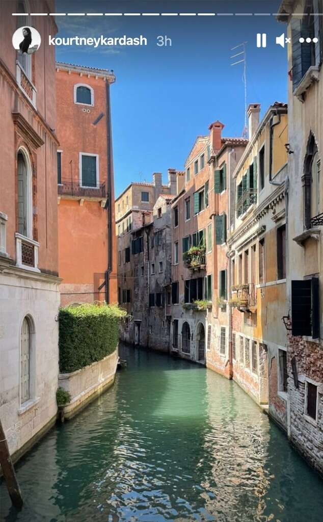 Kourtney Kardashian i Venedig