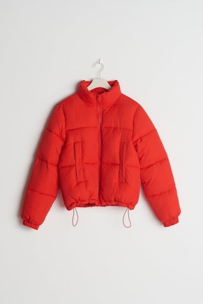 Rød Puffer-jakke