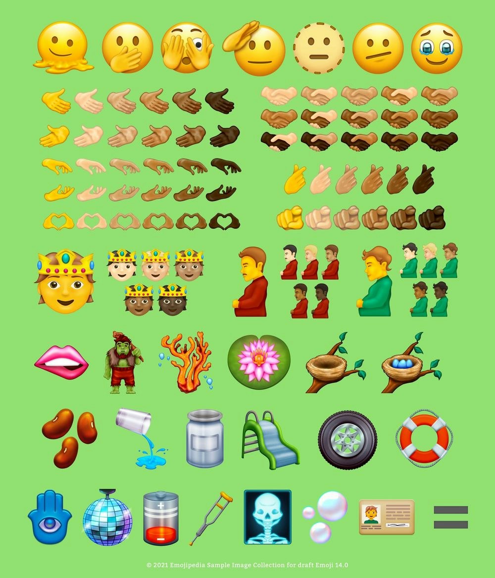 Her er de nye emojis