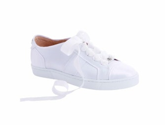 Hvide sneakers satin