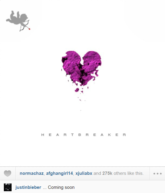 justin bieber, single, heartbreaker