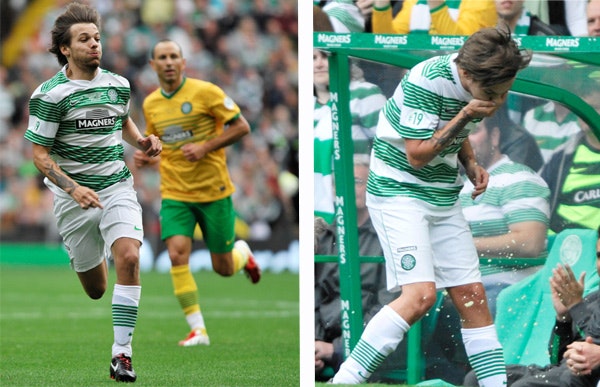 Louis Tomlinson, Gabriel Agbonlahor, fodbold