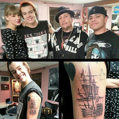 Stjerner, Harry Styles, tatovering, taylor swift, kærester, kærlighed, one direction